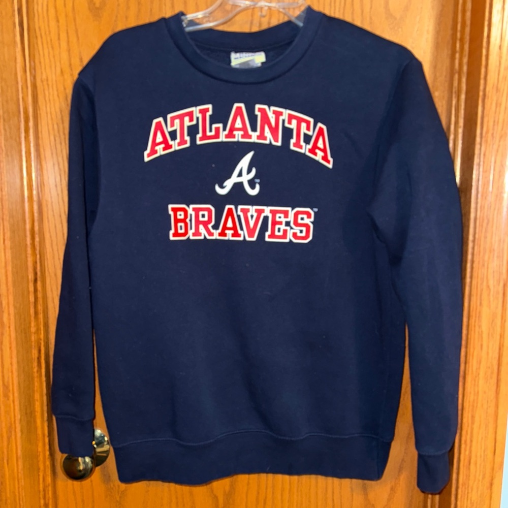 Atlanta Braves Navy Sweater